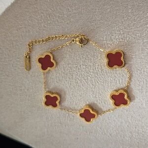 18k Plated Clover Bracelet